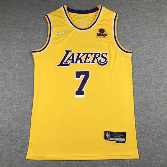 Men's Los Angeles Lakers Carmelo Anthony Gold 2021/22 Fast Break Replica Jersey1