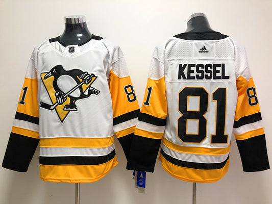 Men's Pittsburgh Penguins Phil Kessel #81 White Player Game Jersey1