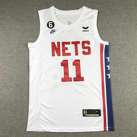 Men's Brooklyn Nets Kyrie Irving #11 White 2022/23 Swingman Jersey1 - Classic Edition