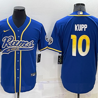Men's Los Angeles Rams Cooper Kupp #10 Blue Game Jersey1 Joint Edition