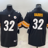 Men's Pittsburgh Steelers Franco Harris #32 Black Game Jersey1
