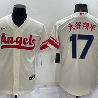 Men's Los Angeles Angels Shohei Ohtani #17 Cream City Connect Replica Team Jersey1