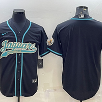 Men's Jacksonville Jaguars Black Blank Jersey1