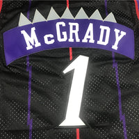 Men's Toronto Raptors Tracy McGrady 1998-99 Black Hardwood Classics Swingman Jersey1