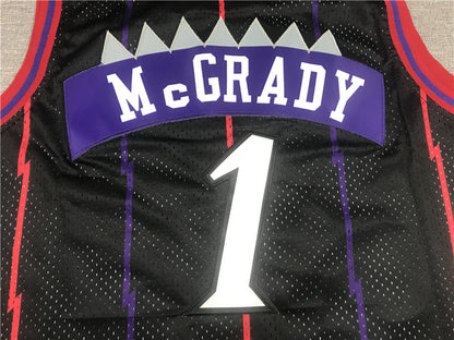 Men's Toronto Raptors Tracy McGrady 1998-99 Black Hardwood Classics Swingman Jersey1
