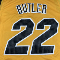 Men's Miami Heat Jimmy Butler #22 NBA Yellow Swingman Jersey1