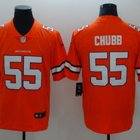 Men's Denver Broncos Bradley Chubb #55 Orange Game Player Jersey1