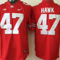 Men's Ohio State Buckeyes A.J. Hawk #47 Scarlet Player Game Jersey