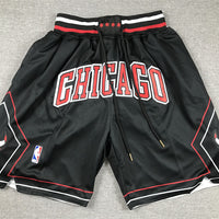 Men's Chicago Bulls Black Pocket Shorts1