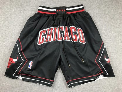 Men's Chicago Bulls Black Pocket Shorts1