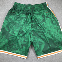 Men's Boston Celtics Green Year of the Tiger Edition Pocket Shorts1