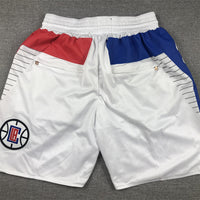 Men's LA Clippers White Association Edition Pocket Shorts1