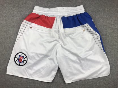 Men's LA Clippers White Association Edition Pocket Shorts1