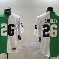 Saquon Barkley #26 Philadelphia Eagles Green White Game Jersey - JerseysFreak