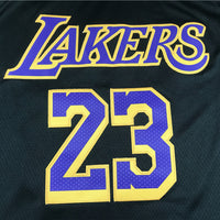 Men's Los Angeles Lakers LeBron James Black 2020/21 Swingman Player Jersey1