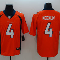 Men's Denver Broncos Case Keenum #4 Orange Game Jersey1