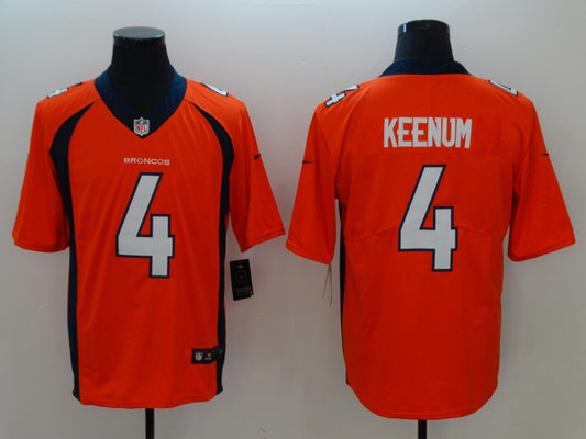 Men's Denver Broncos Case Keenum #4 Orange Game Jersey1