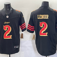 Men's San Francisco 49ers Deommodore Lenoir #2 Black 2025 Rivalries Collection Game Jersey