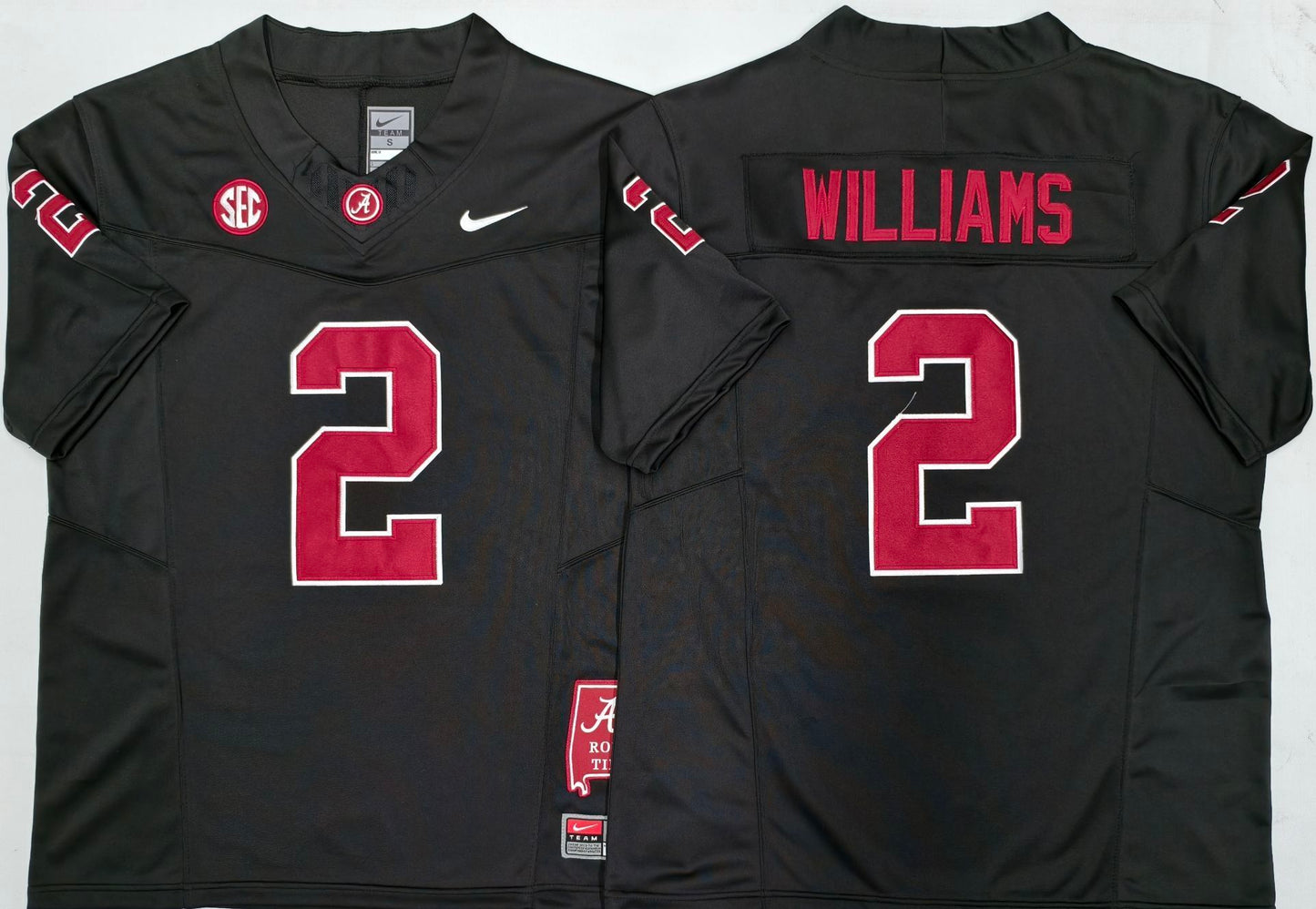 Men's Alabama Crimson Tide Ryan Williams #2 Black Player Game Jersey