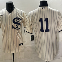 Men's Chicago White Sox Luis Robert Jr. #11 Cream Replica Jersey