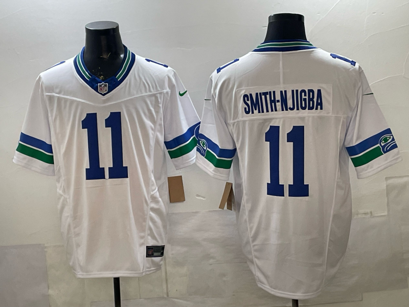 Jaxon Smith-Njigba Seattle Seahawks White Jersey