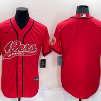 Men's San Francisco 49ers Red Blank Jersey1