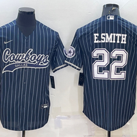Men's Dallas Cowboys Emmitt Smith #22 Navy Player Jersey1 Joint Edition