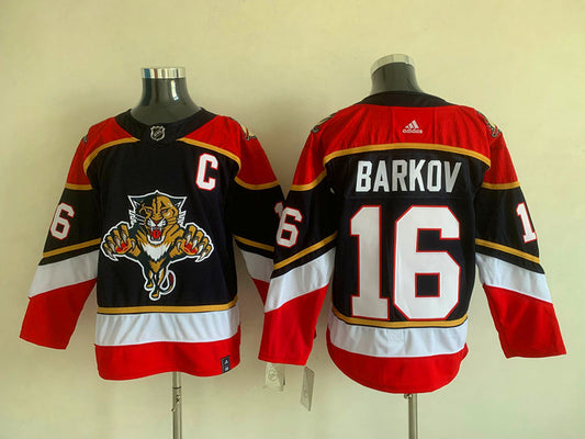 Men's Florida Panthers Aleksander Barkov #16 Black Home Breakaway Player Jersey1