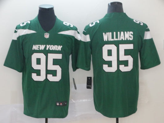 Men's New York Jets Quinnen Williams Green Game Jersey1