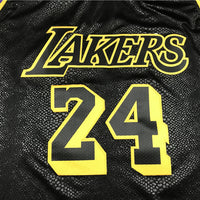 Men's Los Angeles Lakers Kobe Bryant #24 Black City Edition Swingman Jersey1