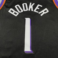Men's Phoenix Suns Devin Booker #1 Black Swingman Jersey - Statement Edition