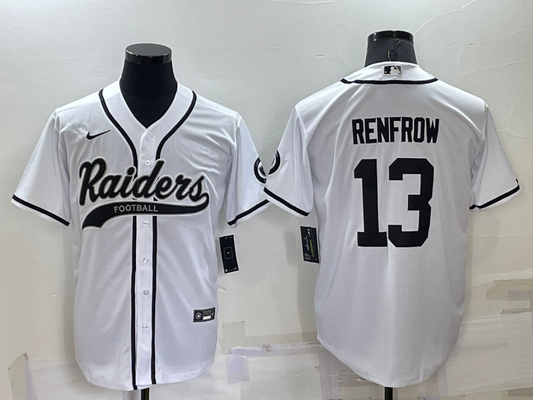 Men's Las Vegas Raiders Hunter Renfrow #13 White Game Jersey1 Joint Edition