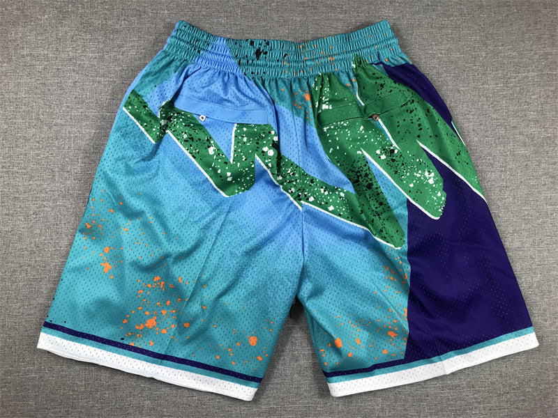 Men's Charlotte Hornets Teal Swingman Pocket Shorts11