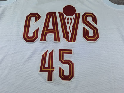 Men's Cleveland Cavaliers Donovan Mitchell #45 White Swingman Jersey1 - Association Edition