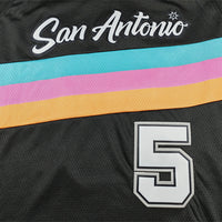 Stephon Castle San Antonio Spurs Black City Edition Jersey - 3