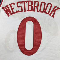 Men's LA Clippers Russell Westbrook #0 White Swingman Jersey1