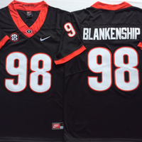 Men's Georgia Bulldogs Rodrigo Blankenship #98 Black Player Game Jersey
