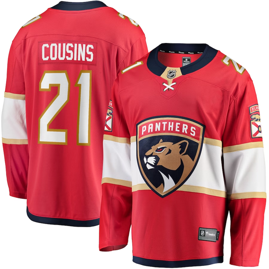Men's Florida Panthers Nick Cousins #21 Red Player Jersey1