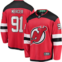 Men's New Jersey1 Devils Dawson Mercer #91 Red Player Game Jersey1
