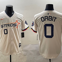 Men's Houston Astros Orbit #0 Cream 2025 City Connect Limited Player Jersey1