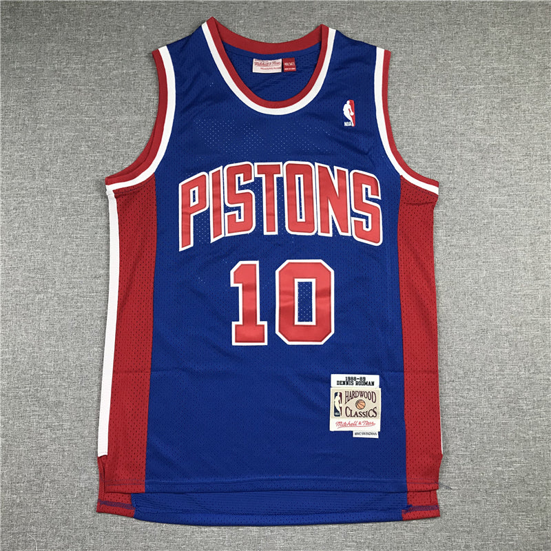 Men's Detroit Pistons Dennis Rodman 1988-89 Hardwood Classics Swingman Jersey1