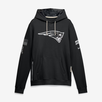 Men's New England Patriots Black 2026 Salute to Service Sideline Dri-FIT Pullover Hoodie