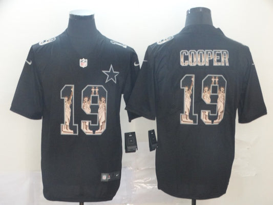 Men's Dallas Cowboys Amari Cooper #19 Black Authentic Player Game Jersey1