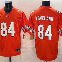 Men's Chicago Bears Colston Loveland #84 Orange Alternate Player Game Jersey