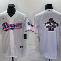 Men's Texas Rangers White Home Game Jersey1