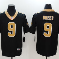 Men's New Orleans Saints #9 Drew Brees BlackGold Team Jersey1