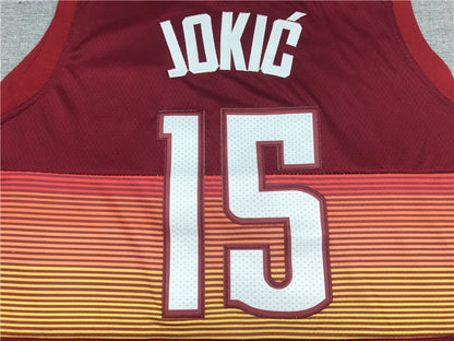 Men's Denver Nuggets Nikola Jokic Red Swingman Player Jersey1