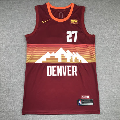 Men's Denver Nuggets Jamal Murray Red Swingman Player Jersey1