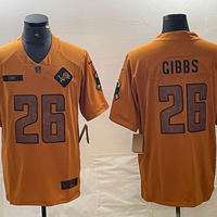 Jahmyr Gibbs #26 Detroit Lions Brown 2023 Salute To Service Limited Jersey - JerseysFreak