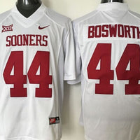 Men's Oklahoma Sooners Brian Bosworth #44 White Player Jersey